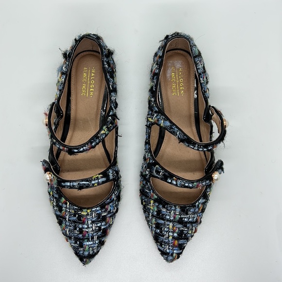 Halogen X Atlantic Pacific Tweed Pearl Flats - Picture 2 of 5